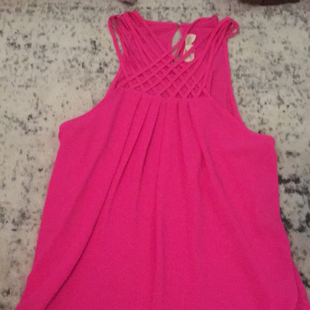 Hot pink halter